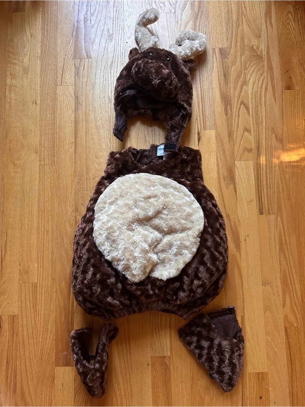 Underwraps Kids Moose Halloween Costume Brown Plush Size Large